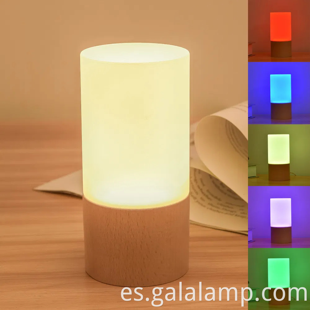 Innovadora luz nocturna de madera maciza para decoración del hogar